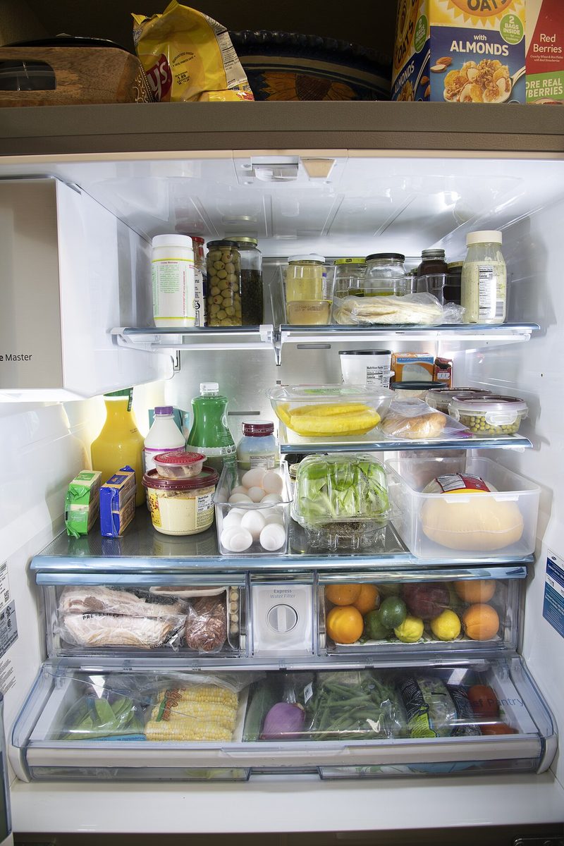 Dentro del refrigerador